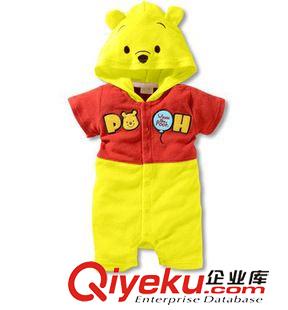 2月18日 {zx1}款迪士尼迪斯尼維尼熊跳跳虎造型短袖哈衣連身衣寶寶衣原始圖片2