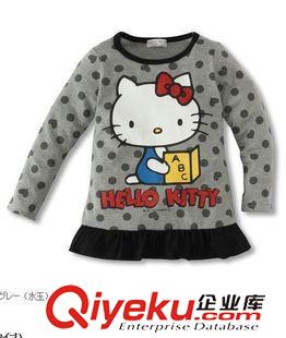 2月13日 日單hellokitty女童純棉長(zhǎng)袖上衣T恤兒童春款上衣