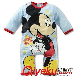 2月12日 迪士尼迪斯尼米奇米妮卡通長袖哈衣連身衣嬰兒服春秋款全棉四色原始圖片3