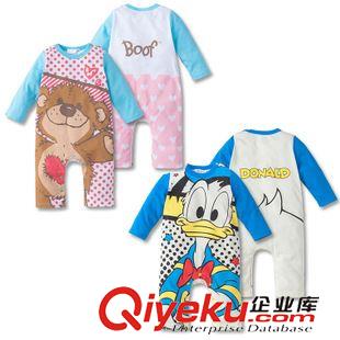 卡通disney/面包超人/hellokitty 迪士尼迪斯尼米奇米妮長袖哈衣連身衣寶寶衣嬰兒服純棉