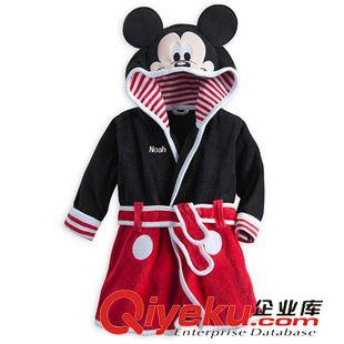 開衫外套 {zx1}款disney兒童迪士尼 迪斯尼睡袍 浴袍浴巾睡衣米奇米妮造型原始圖片2