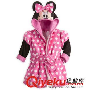 開衫外套 {zx1}款disney兒童迪士尼 迪斯尼睡袍 浴袍浴巾睡衣米奇米妮造型原始圖片3