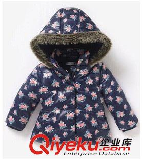 大衣棉襖 歐單女童加厚棉衣大衣棉服外套 兒童冬款棉衣原始圖片2