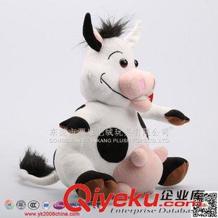 YK2-2牛 新款火爆毛絨奶牛公仔 企業(yè)形象吉祥物 可大批量定做原始圖片2