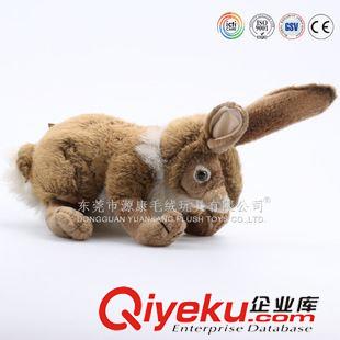 YK2-4兔 廠家定做短毛絨的兔子玩具 仿真 灰色小兔子 Rabbit toys