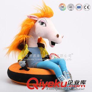 YK2-8馬 企業(yè)贈(zèng)品毛絨玩具馬定制 膠粒填充坐姿馬仔    horse Plush toys