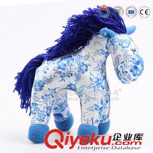 YK2-8馬 供應(yīng)中國(guó)風(fēng)彩色小馬毛絨玩具  毛絨玩具馬到成功