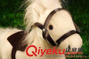 YK2-8馬 【廠家定制】逼真白色小馬駒公仔 長(zhǎng)鬃毛奔跑狀小馬毛絨玩具