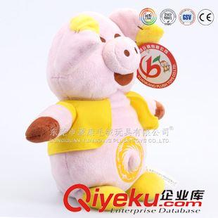 YK2-12豬 大型廠家供應毛絨玩具快樂豬娃娃  pink pig toys for kids原始圖片2