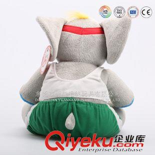 YK2-13其它動物 非連體衣服公仔 兒童早教毛絨玩具大象定制 Elephan plush toys