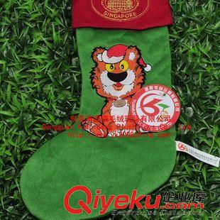 圣誕節(jié)禮品 新穎圣誕襪綠色圣誕毛絨公仔定做各種節(jié)假日象征毛絨公仔布藝娃娃原始圖片2