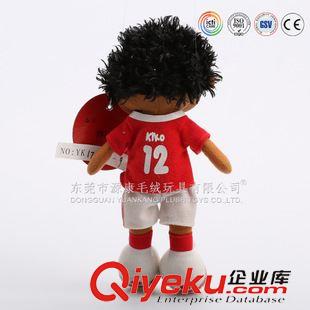 YK10人物系類 東莞大型毛絨玩具廠家供應(yīng)非洲運(yùn)動(dòng)玩偶  16CM站姿毛絨娃娃原始圖片3