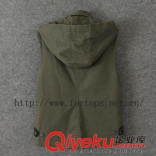 馬夾 純棉多口袋工裝馬夾背心 釣魚(yú)馬甲 休閑馬夾 攝影記者馬夾