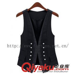 馬夾 時尚休閑西裝馬甲 韓版修身西服馬夾背心 夏款坎肩工裝英倫