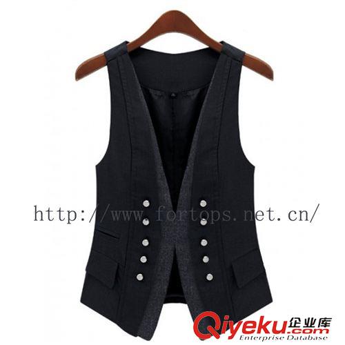 馬夾 時尚休閑西裝馬甲 韓版修身西服馬夾背心 夏款坎肩工裝英倫