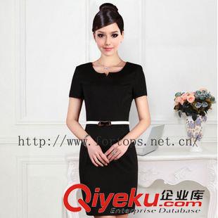 美容師服裝 職業(yè)裝套裝女套裙時(shí)尚中袖美容師教師影樓珠寶店工作服