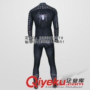超級(jí)英雄長(zhǎng)套裝 沖鋒衣廠家 定做批發(fā)長(zhǎng)袖沖鋒衣速干衣 黑色長(zhǎng)袖蜘蛛俠騎行服套裝原始圖片3