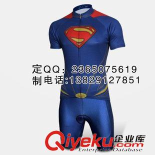 戶外運動服飾全產(chǎn)品 廠家訂做新款騎行服自行車短袖套裝自行車服裝2014夏新品藍色暢銷