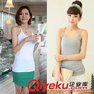背心吊帶 淘寶zg純棉加大碼工字背心女百搭顯瘦莫代爾Y字大碼吊帶打底衫原始圖片2