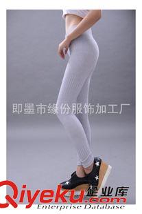 女式打底褲運(yùn)動褲 2015秋季{zx1}款gd打底褲提花面料打底褲大碼打底褲九分褲原始圖片2