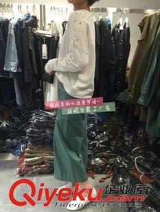 2015年9月上新 九分褲女秋2015新款闊腳褲休閑寬松夏顯瘦大碼女褲高腰七分闊腿褲原始圖片2
