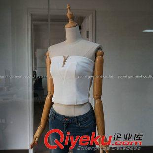 小背心 吊帶衫 裹胸 外單歐美復(fù)古性感外穿打底超短提花裹胸抹胸吊帶背心露臍小胸衣潮原始圖片2