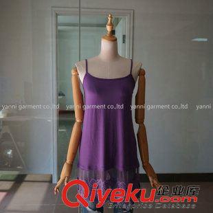 小背心 吊帶衫 裹胸 超美內(nèi)搭蕾絲花邊吊帶背心包臀中長(zhǎng)款亮色多色入2015春裝新款女裝原始圖片3
