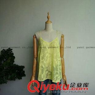 小背心 吊帶衫 裹胸 2015春夏高腰露臍上衣無袖短款背心修身印花t恤打底衫圓領(lǐng)套頭衫