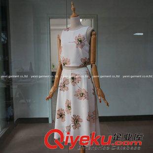 小背心 吊帶衫 裹胸 2015春夏高腰露臍上衣無袖短款背心修身印花t恤打底衫圓領(lǐng)套頭衫原始圖片2