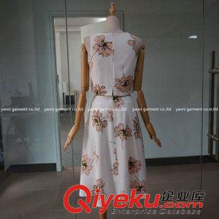 小背心 吊帶衫 裹胸 2015春夏高腰露臍上衣無袖短款背心修身印花t恤打底衫圓領(lǐng)套頭衫原始圖片3