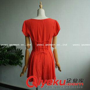 短褲 2015夏裝新品女裝拼接后綁繩修身短袖顯瘦連體褲半開領(lǐng)短袖短褲女原始圖片3