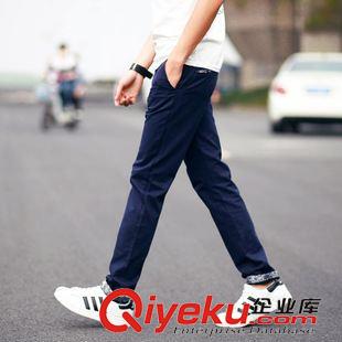 休閑褲 2015夏裝新款九分褲男式韓版修身純棉男潮男九分褲一件代發