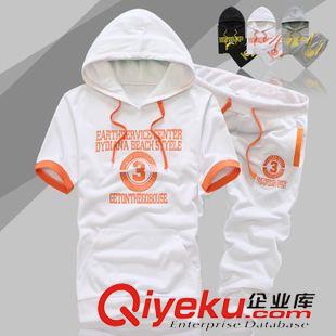 短袖套裝 2014夏季新品 棉質(zhì)男式套裝休閑百搭