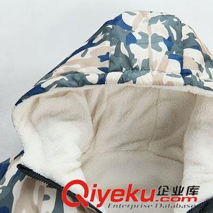 馬甲/背心 2014秋冬新款男士修身迷彩連帽潮男外套百搭休閑馬甲原始圖片3