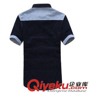 襯衫 男裝2014夏季新款男式襯衫潮男免燙寸衫韓版修身男士短袖襯衫批發原始圖片2