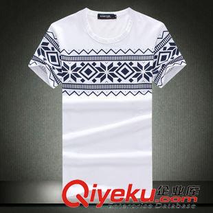 下架商品 2015夏裝新款男士短袖T恤原創(chuàng)韓版修身潮流印花t恤男大碼原始圖片2