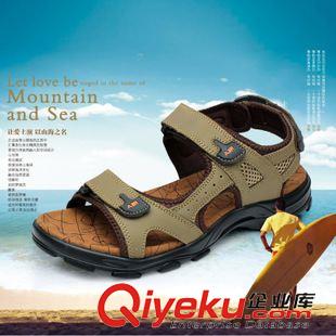 夏季新品涼鞋 2015夏季新品 男頭層皮zp皮涼鞋 男式?jīng)鐾闲?男zp涼鞋批發(fā)