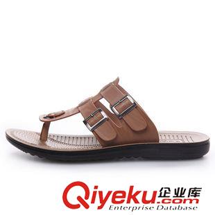 夏季新品涼鞋 2015夏季新品 男頭層皮zp皮涼鞋 男式?jīng)鐾闲?男zp涼鞋批發(fā)原始圖片3