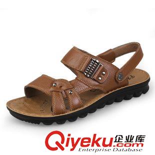 夏季新品涼鞋 gd大氣男士戶外涼鞋 zp搭扣男涼鞋 日常休閑開車司機(jī)男鞋批發(fā)原始圖片3