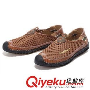 {zx1}上架 夏季新品 男士洞洞透氣皮鞋 男手工皮鞋 男休閑皮鞋批發(fā) 男商務(wù)鞋原始圖片2