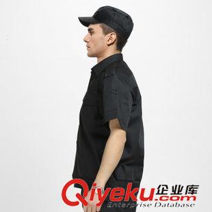 夏款   短袖 物业工作服 09作战服黑色短袖套装 保安公司正装 厂家直销