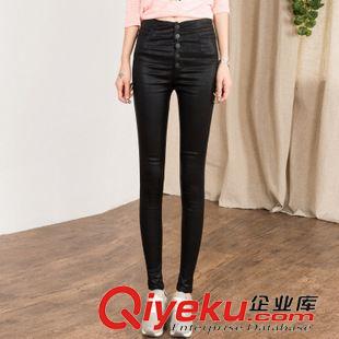 長褲 2015秋冬新款時尚歐美風(fēng)顯瘦皮褲外穿打底褲小腳褲PU長褲女裝