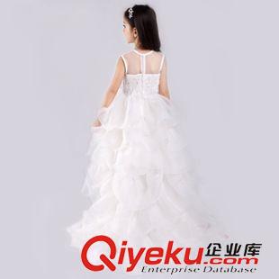 八月新品預(yù)訂 預(yù)定歐美夏季新品女童gd禮服裙花童婚紗裙拖尾長裙節(jié)日演出服