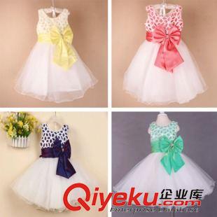 小組（整  批） 整手出售2015夏季手工訂珠花朵禮服裙 女童連衣裙 公主裙小組