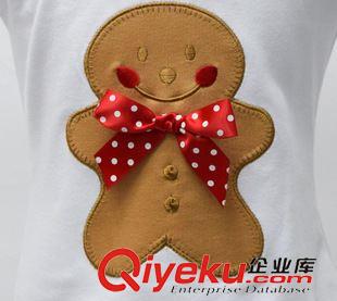 圣誕節(jié)演出服 整手批發(fā)外貿(mào)原單女童可愛圣誕雪人T恤童裝新款短袖純棉t恤衫短袖原始圖片3