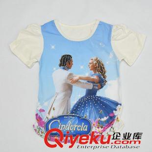 圣誕節(jié)演出服 整手批發(fā)歐美迪斯尼公主短袖童裝T恤+蓬蓬半身裙套裝女童兩件套裙