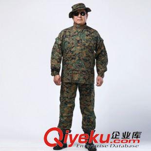 迷彩套裝 廠價直銷 外貿外軍迷彩服 戶外運動服裝 特戰版林地迷彩軍訓服