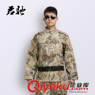 外軍迷彩服 廠價直銷 外貿(mào)外軍迷彩服 戶外運動服裝沙色蟒紋迷彩服套裝批發(fā)