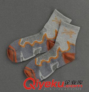 登山襪/運動襪 春夏中厚款吸汗耐磨加厚戶外襪子登山襪男速干襪徒步coolmax襪子原始圖片3