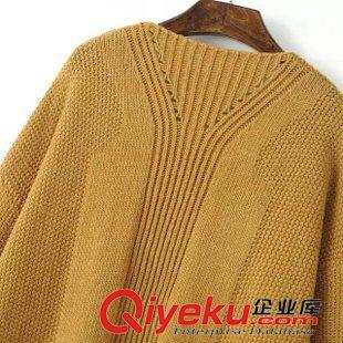 10月-10 秋冬女裝新款簡約純色麻花針織衫女中長款寬松V領開衫批發G4E2原始圖片2